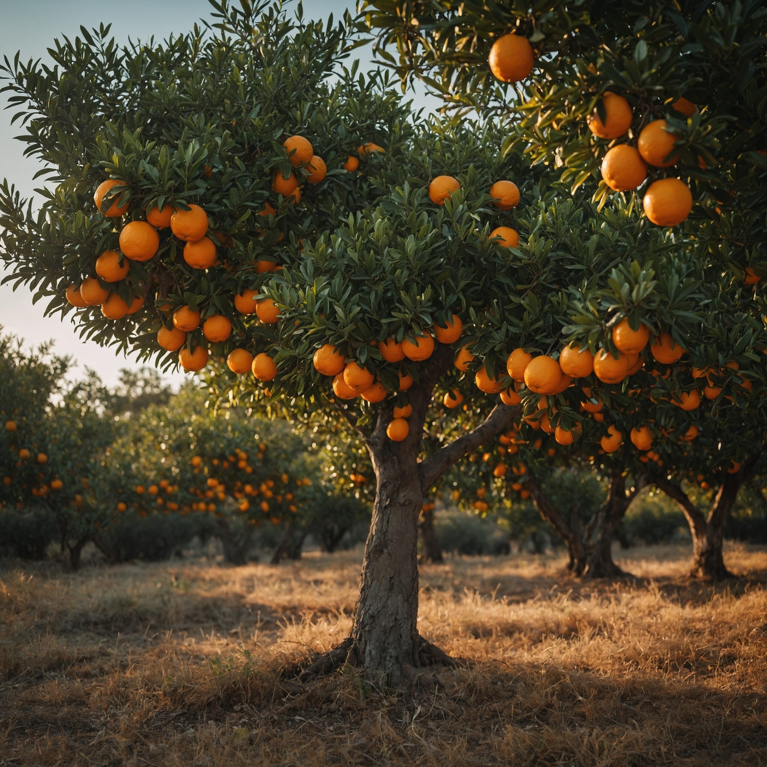 An,Orange,Tree,Is,A,Small,Evergreen,Tree,Or,Shrub