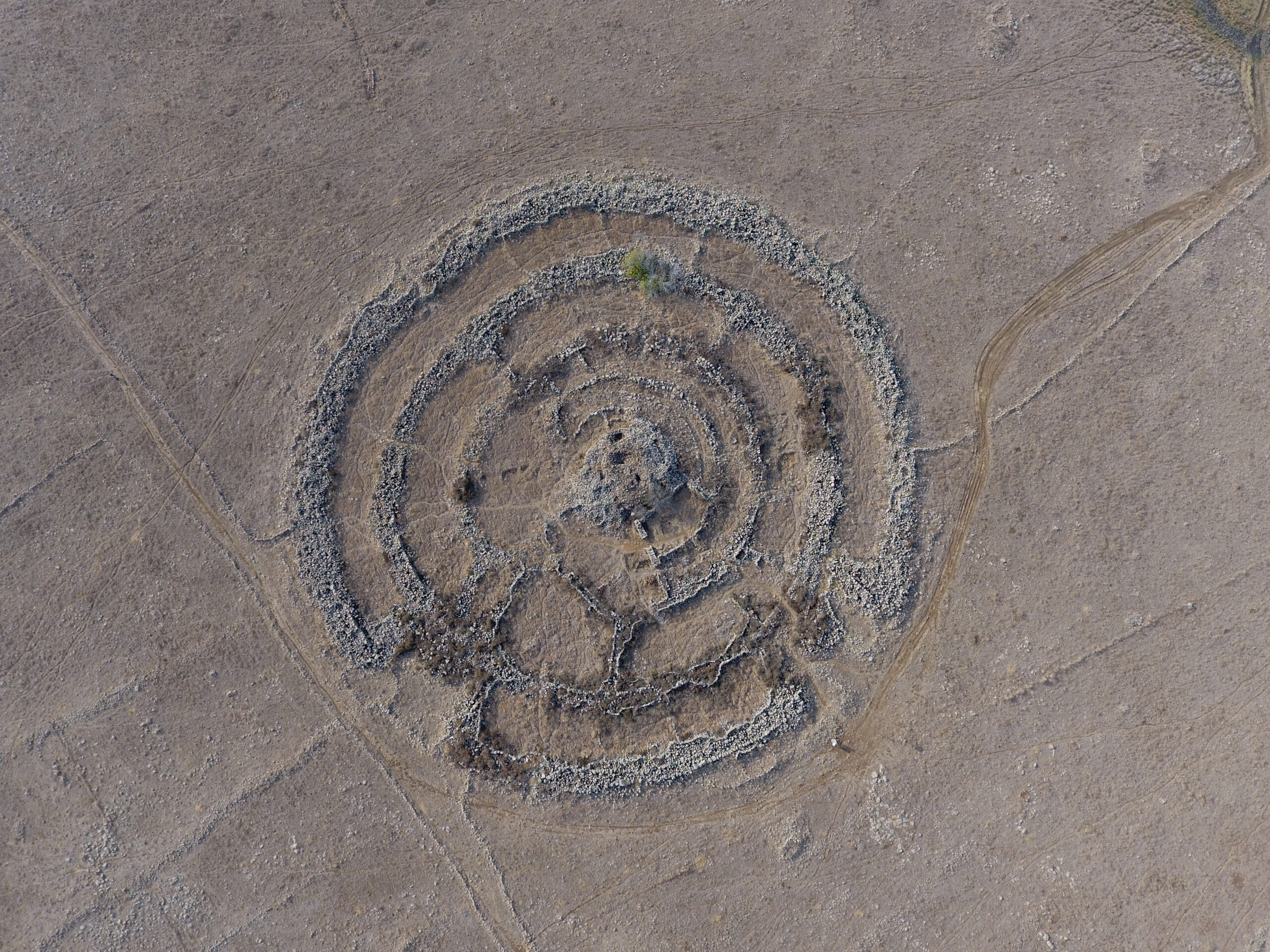 Aerial,Of,View,Of,Rujm,El-hiri,(gilgal,Refaim),,Ramat,Hagolan,