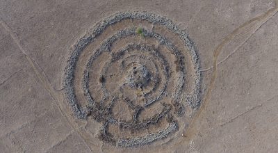 Aerial,Of,View,Of,Rujm,El-hiri,(gilgal,Refaim),,Ramat,Hagolan,